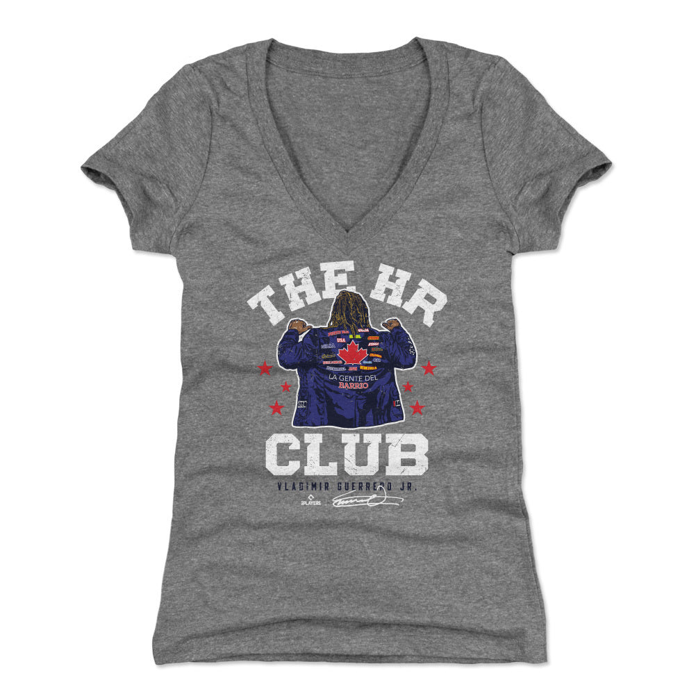 Vladimir Guerrero Jr. Women's V-Neck T-Shirt | outoftheclosethangers