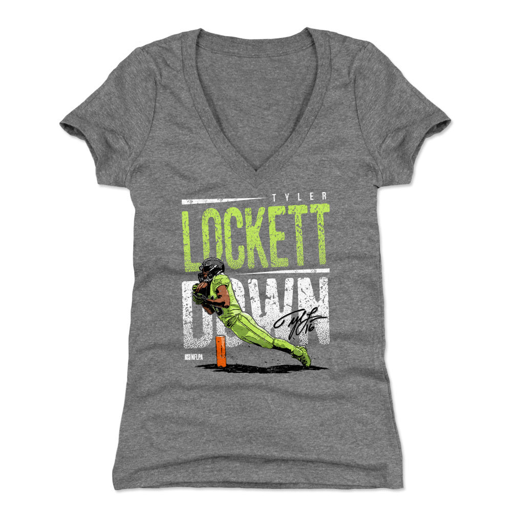 Tyler Lockett Women's V-Neck T-Shirt | outoftheclosethangers