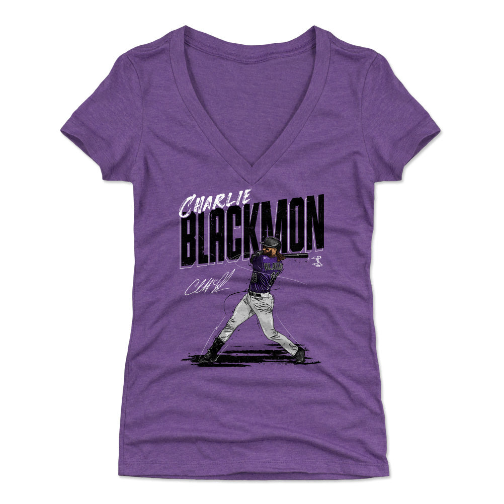 Charlie Blackmon Colorado Rockies Just A Little-Stitious T-Shirt - TeeNavi