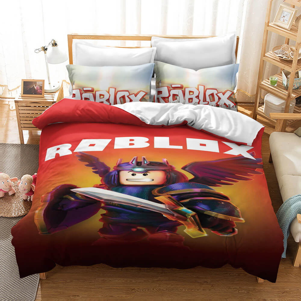 Game Roblox DynaBlocks Cosplay Bedding Set Duvet Cover Halloween Bed S ...