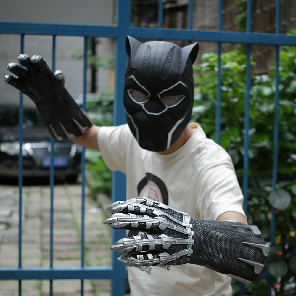 party city black panther gloves