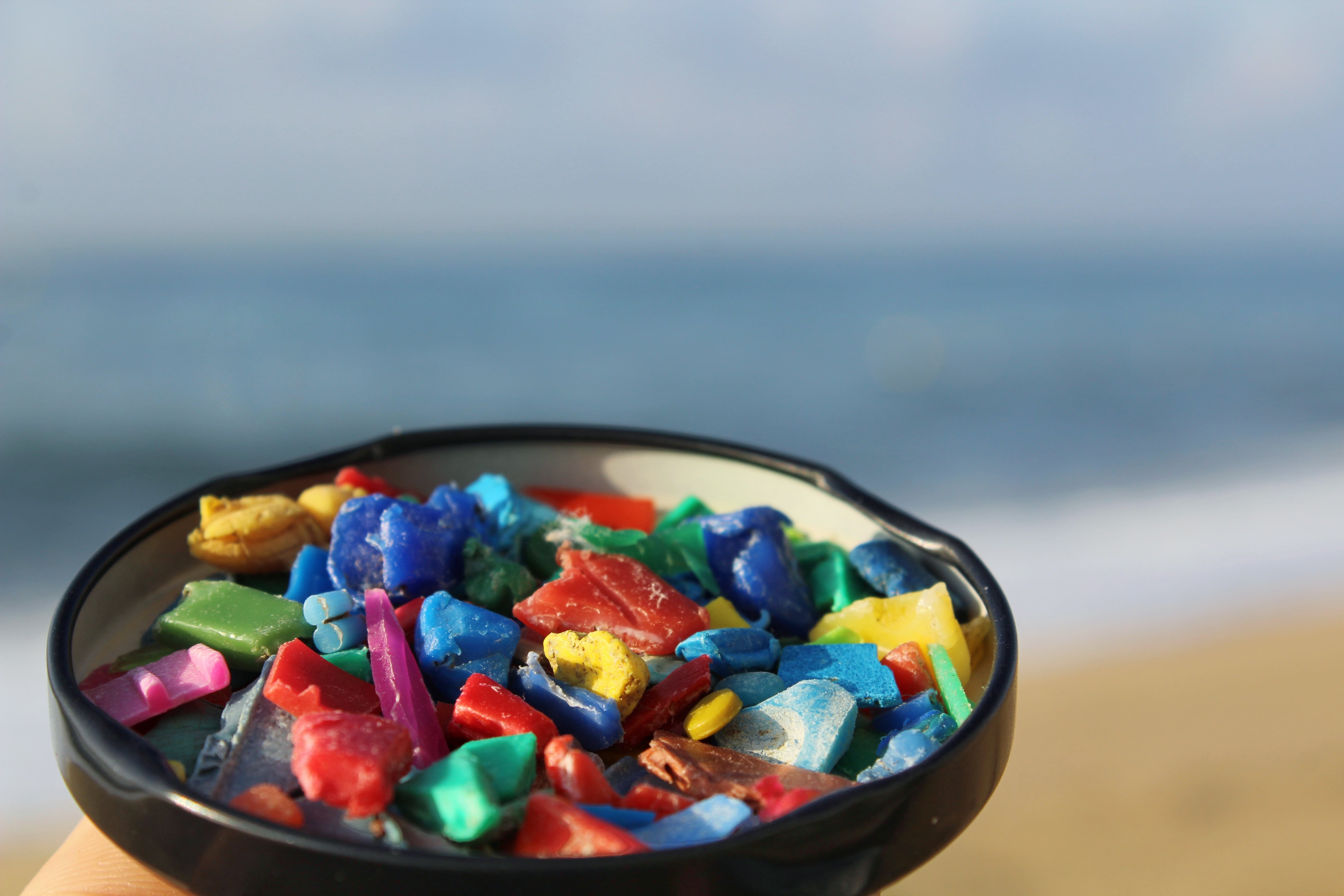 Microplastics beach cleaning