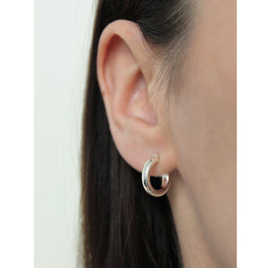 hoops small silver