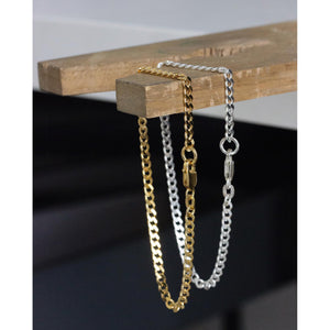 bracelet chunky chain gold