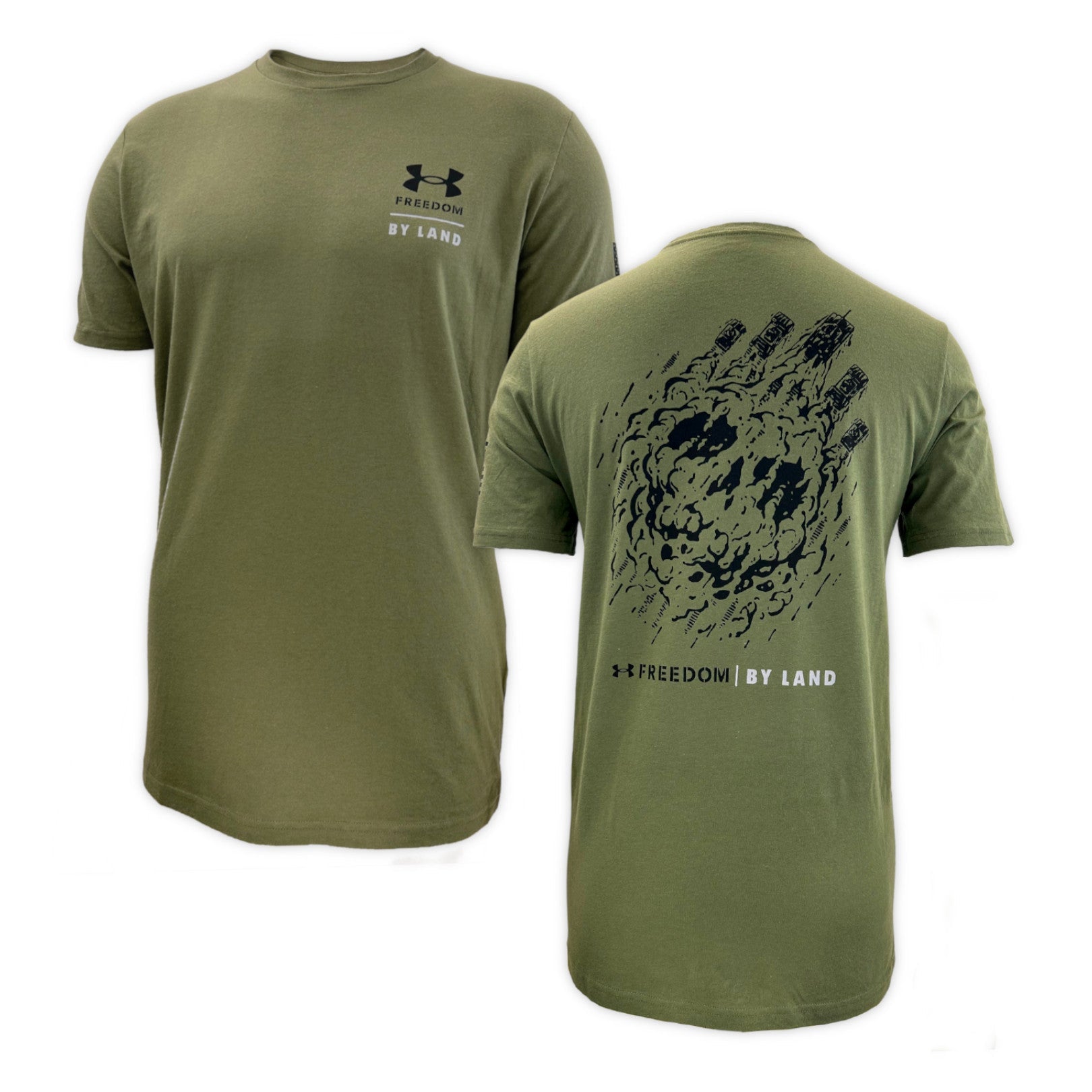 antena Injerto contraste Under Armour Freedom By Land T-Shirt (OD Green)