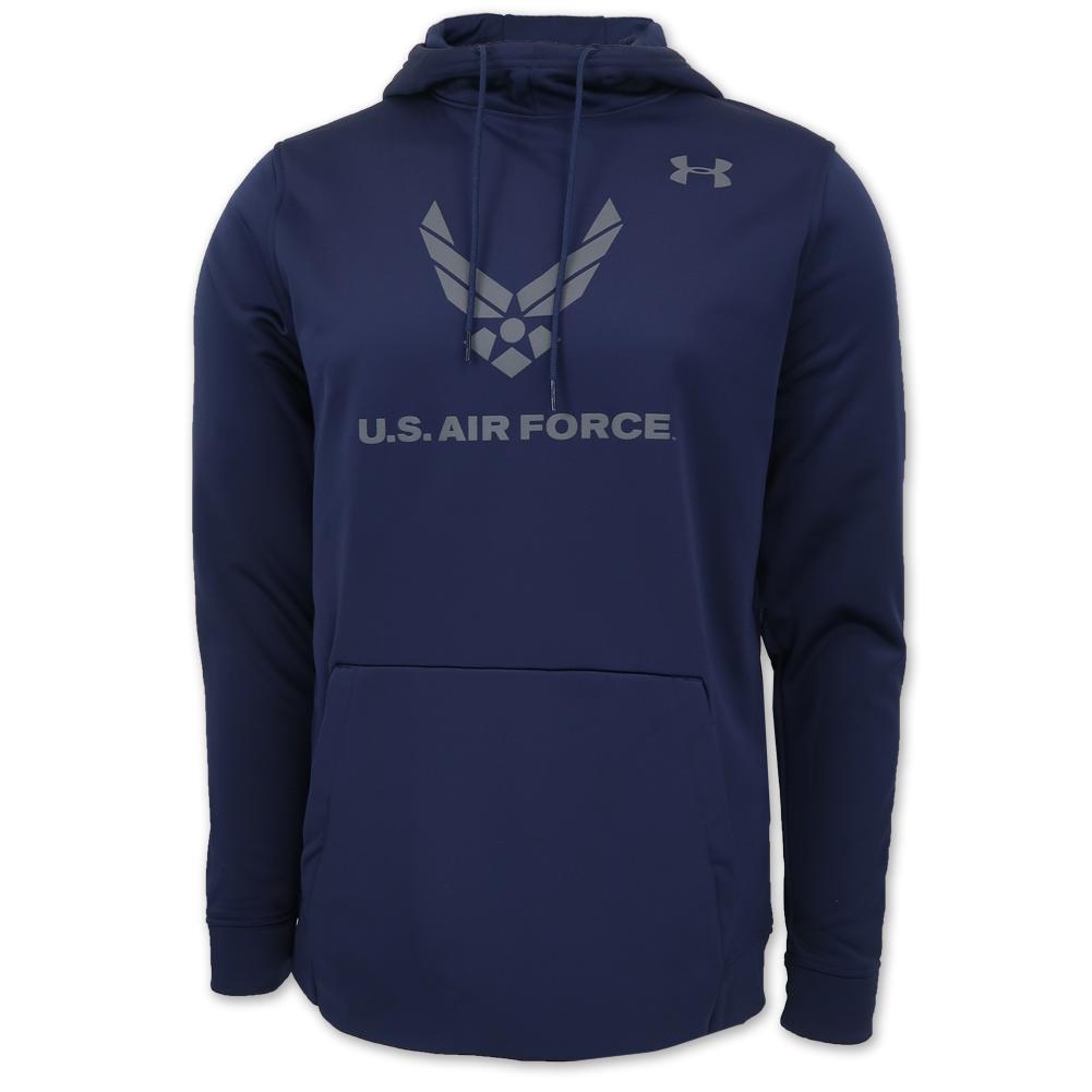 U.S. Air Force Sweatshirts: Air Force Fly Fight Win Armour Fleece Hood Navy