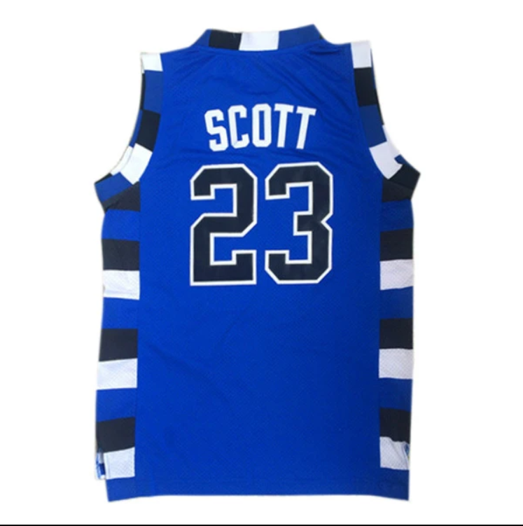 Antwon Skills Taylor 3 One Tree Hill Ravens Blue Basketball Jersey