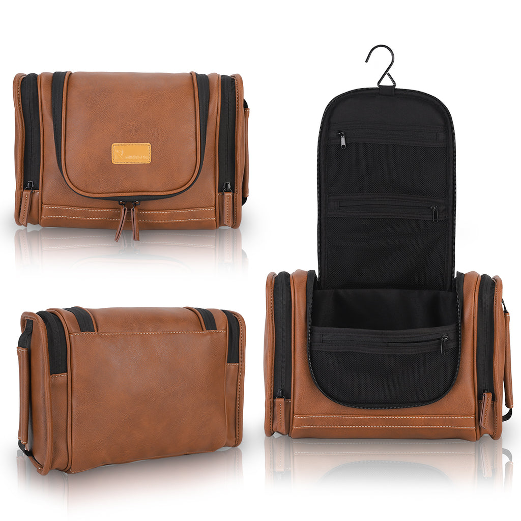 leather travel kit hanging