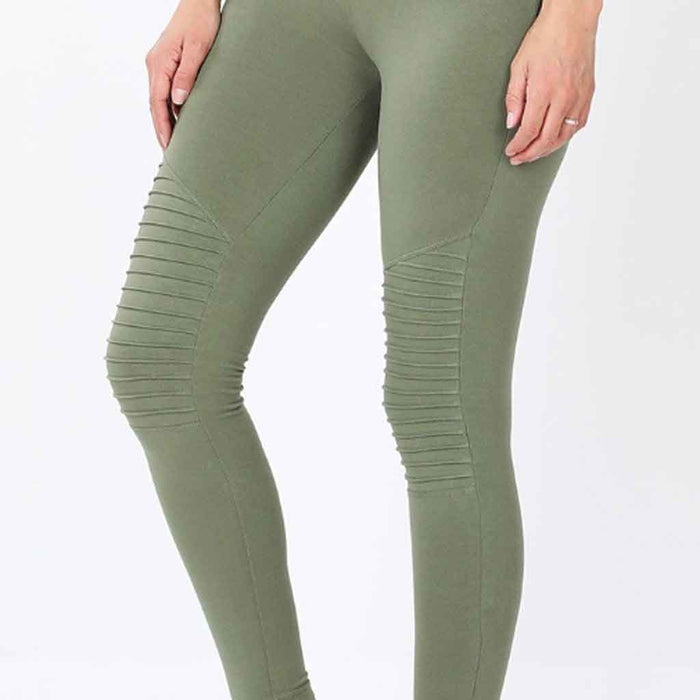 Plus Full Length Cloth Style Moto Leggings – Endless Dreams Boutique