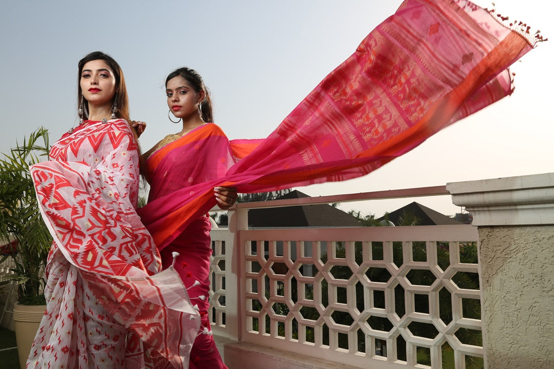 Handspun Cotton and Silk sarees