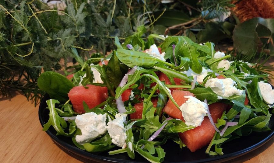 Watermelon Salad with Labneh