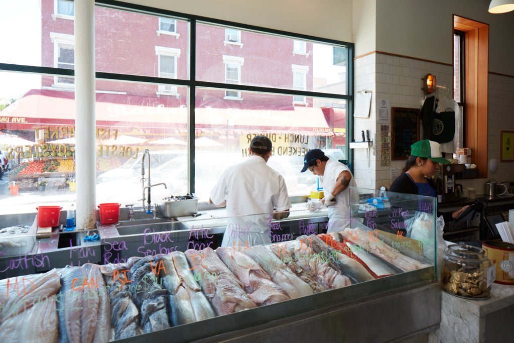 Interior photo of Greenpoint Fish Market