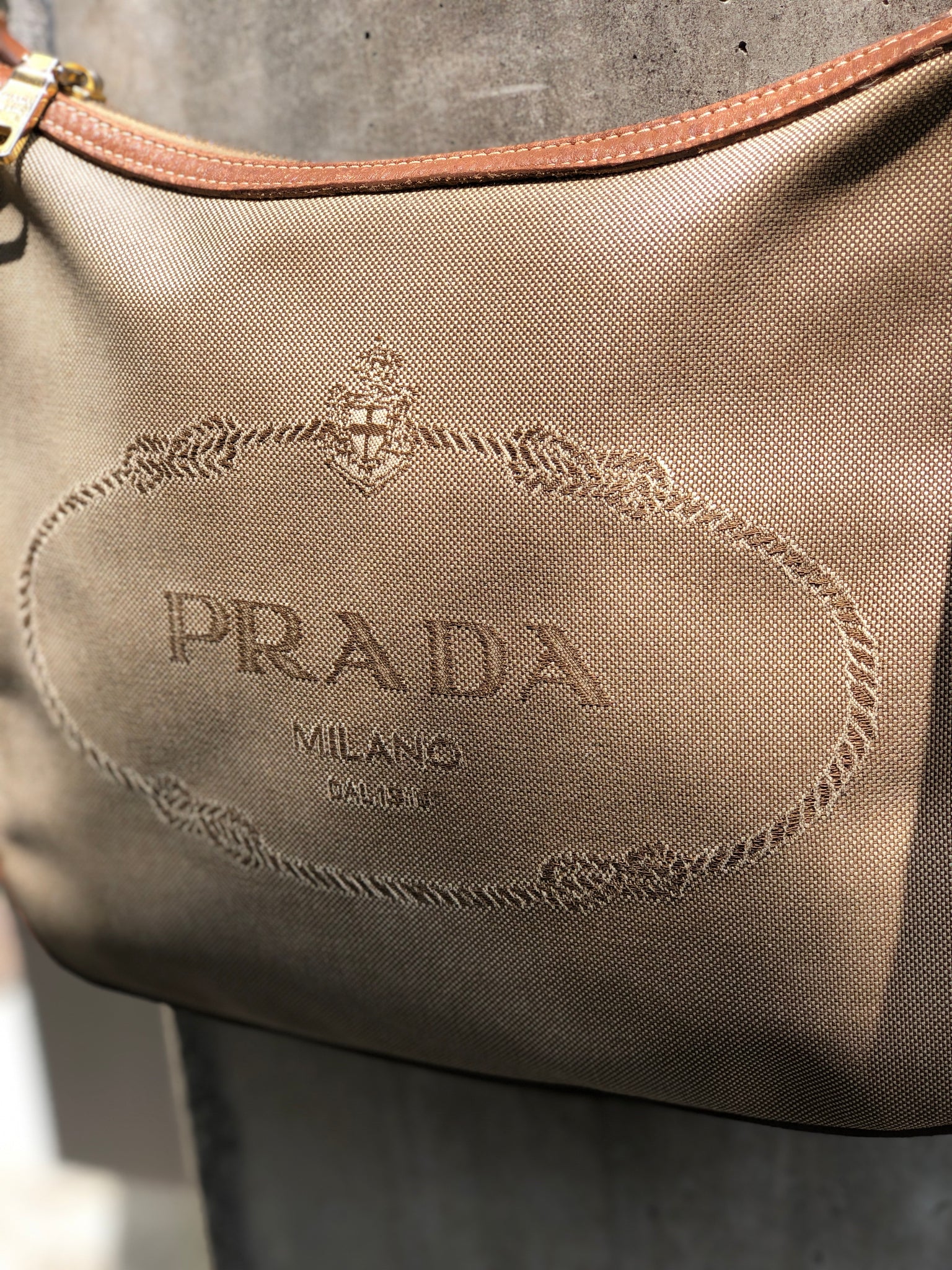 vintage prada logo