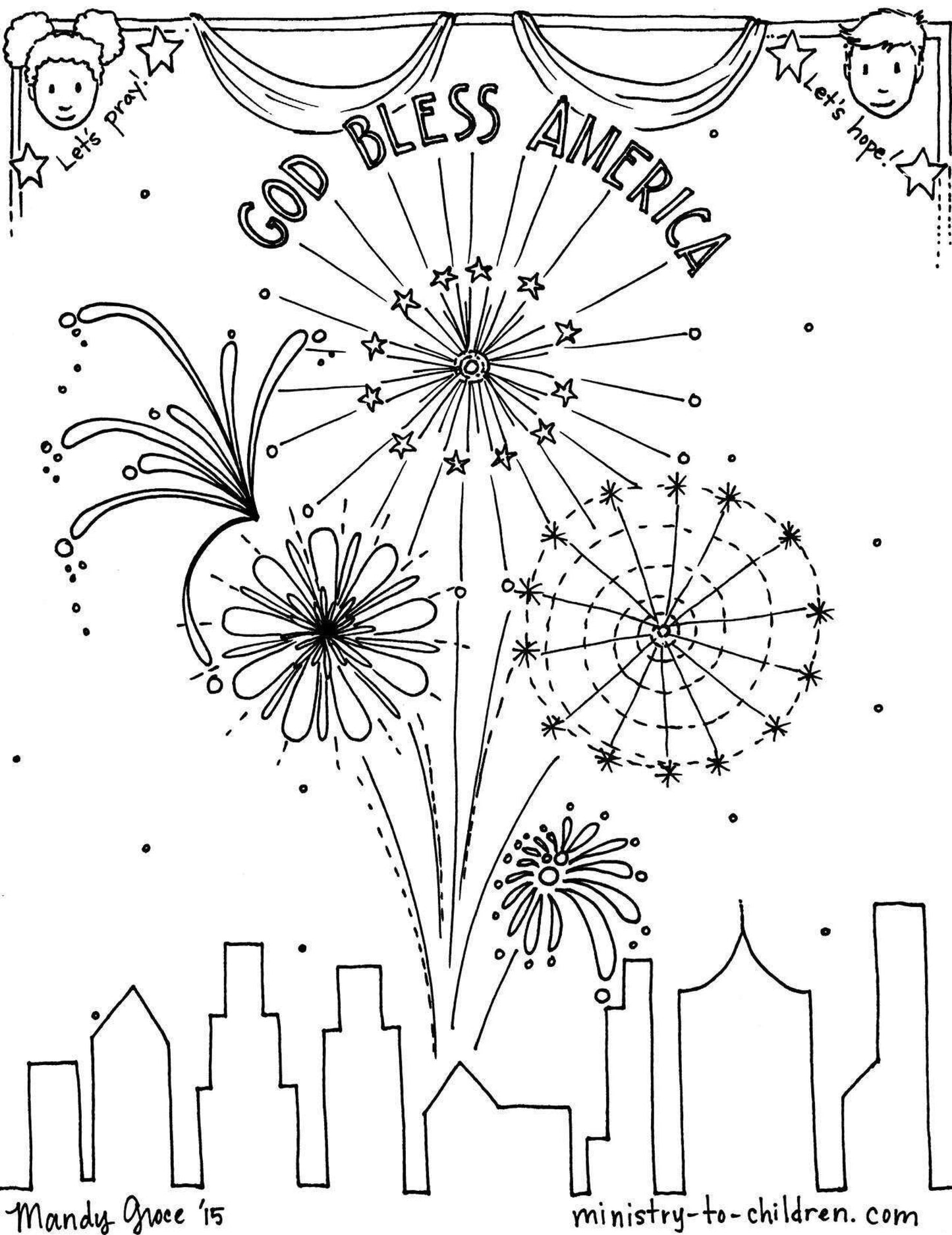 Patriotic Independence Printables Free Coloring Pages For The 4th Of The Sunday School Store