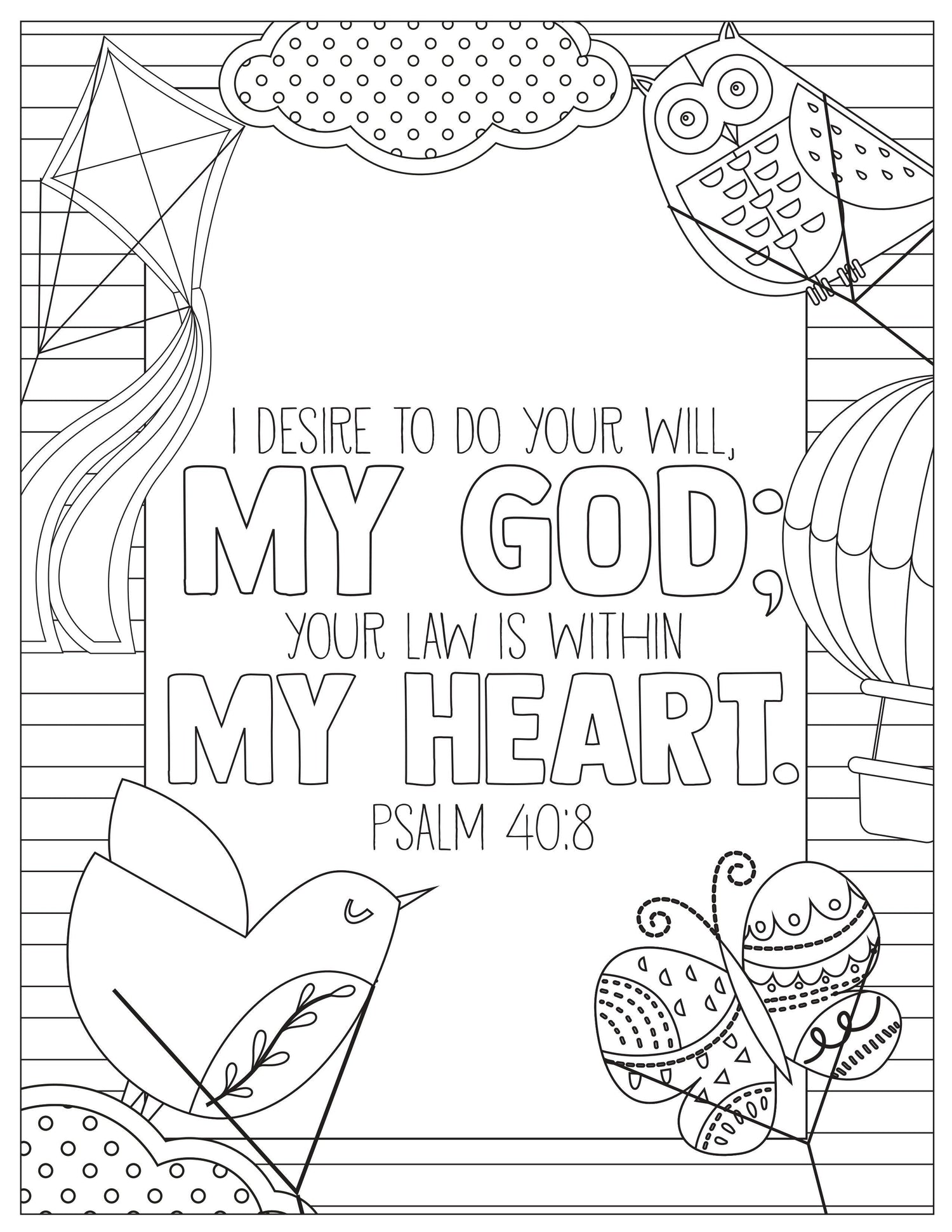 gods power coloring pages