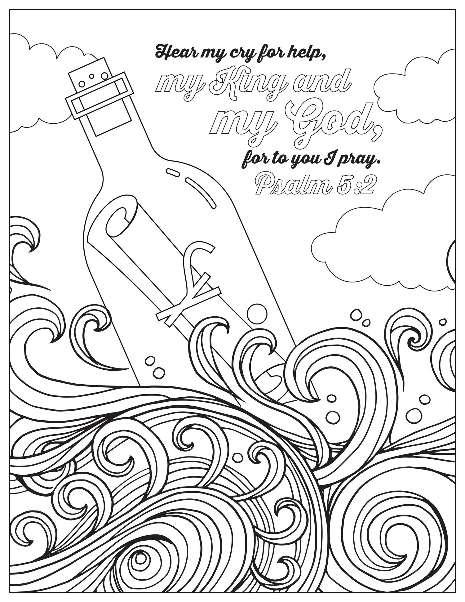 coloring book christian color pages