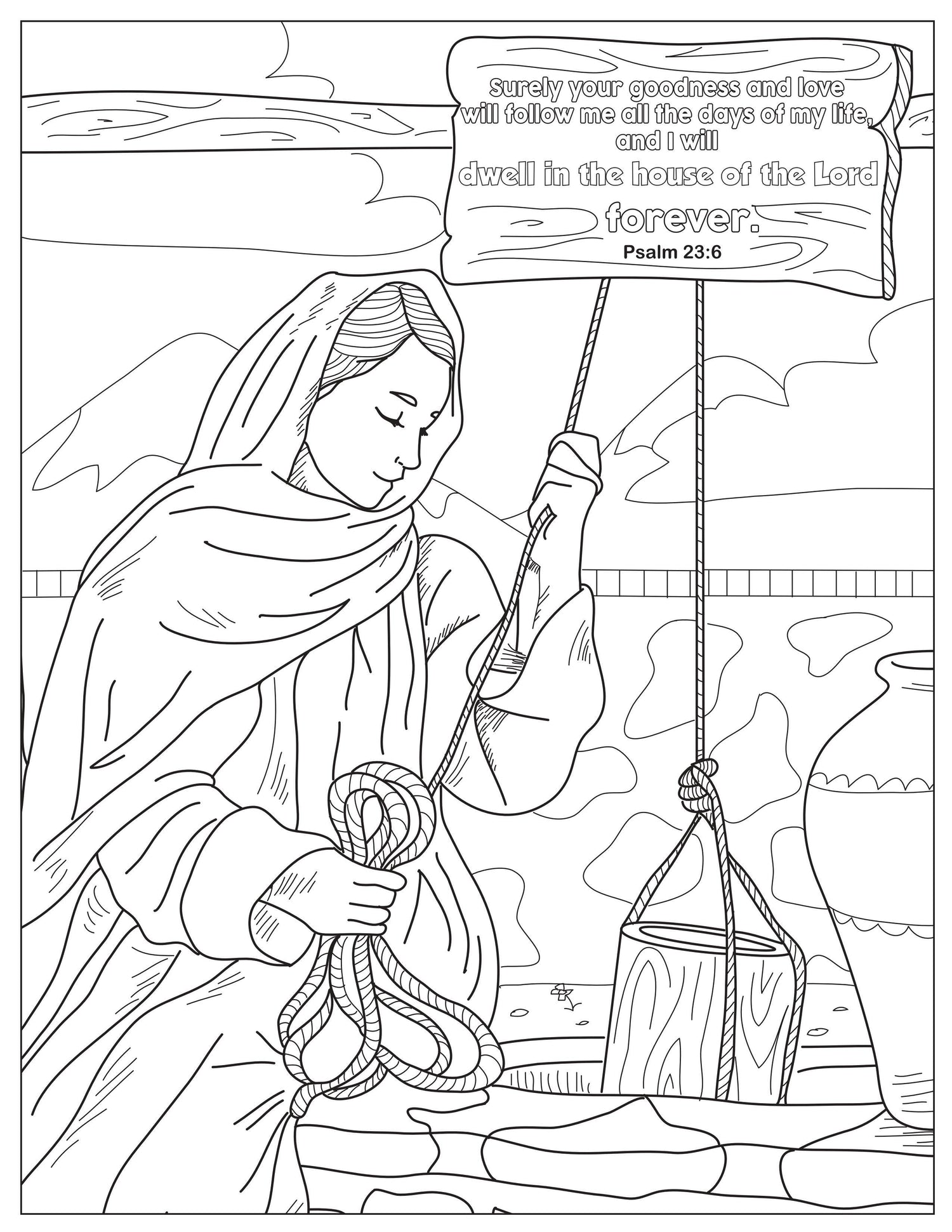 psalm 23 coloring pages