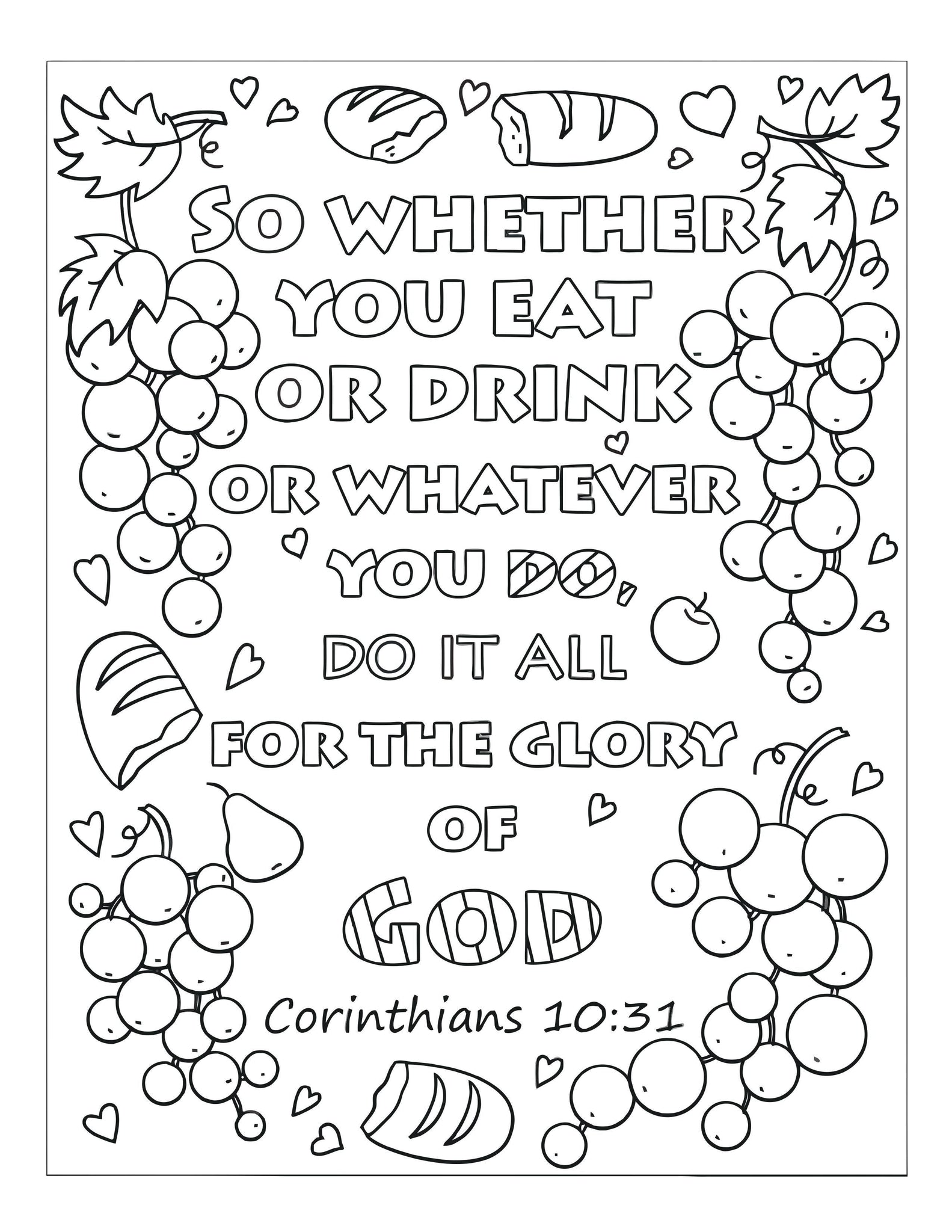 Bible Memory Verse Coloring Book 31 Pages Download Only The Sunday School Store