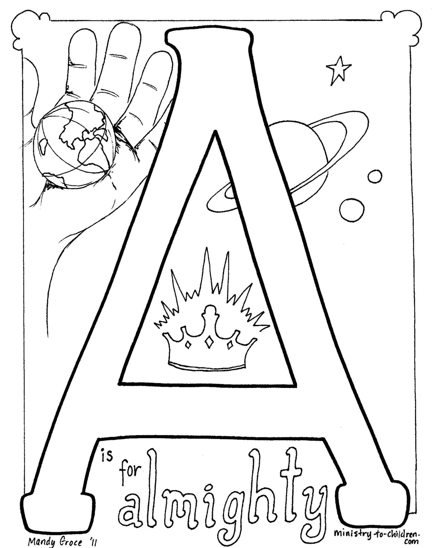 abcs of christianity coloring pages