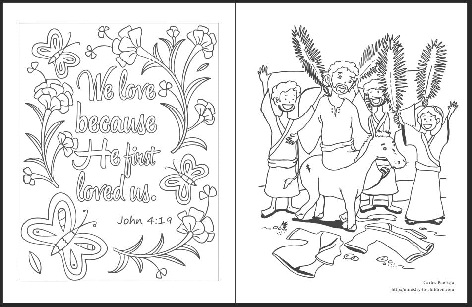 children's church easter coloring pages