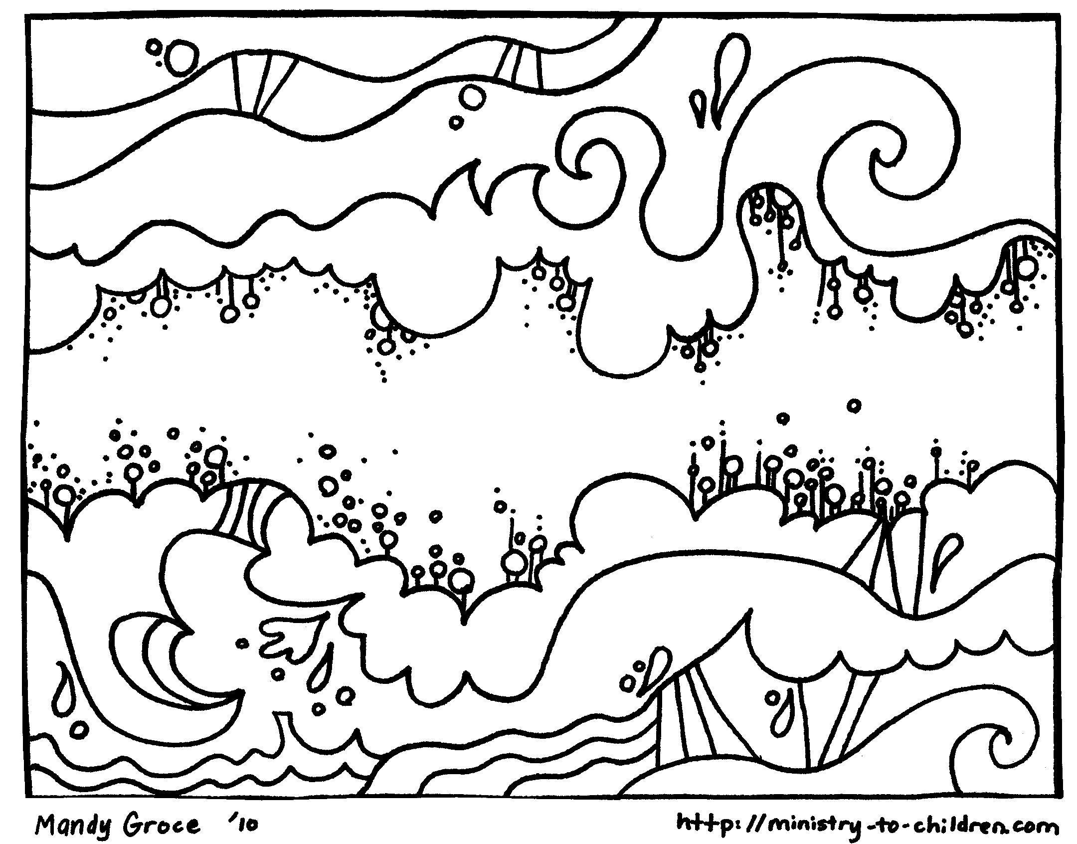 seven days of creation coloring pages