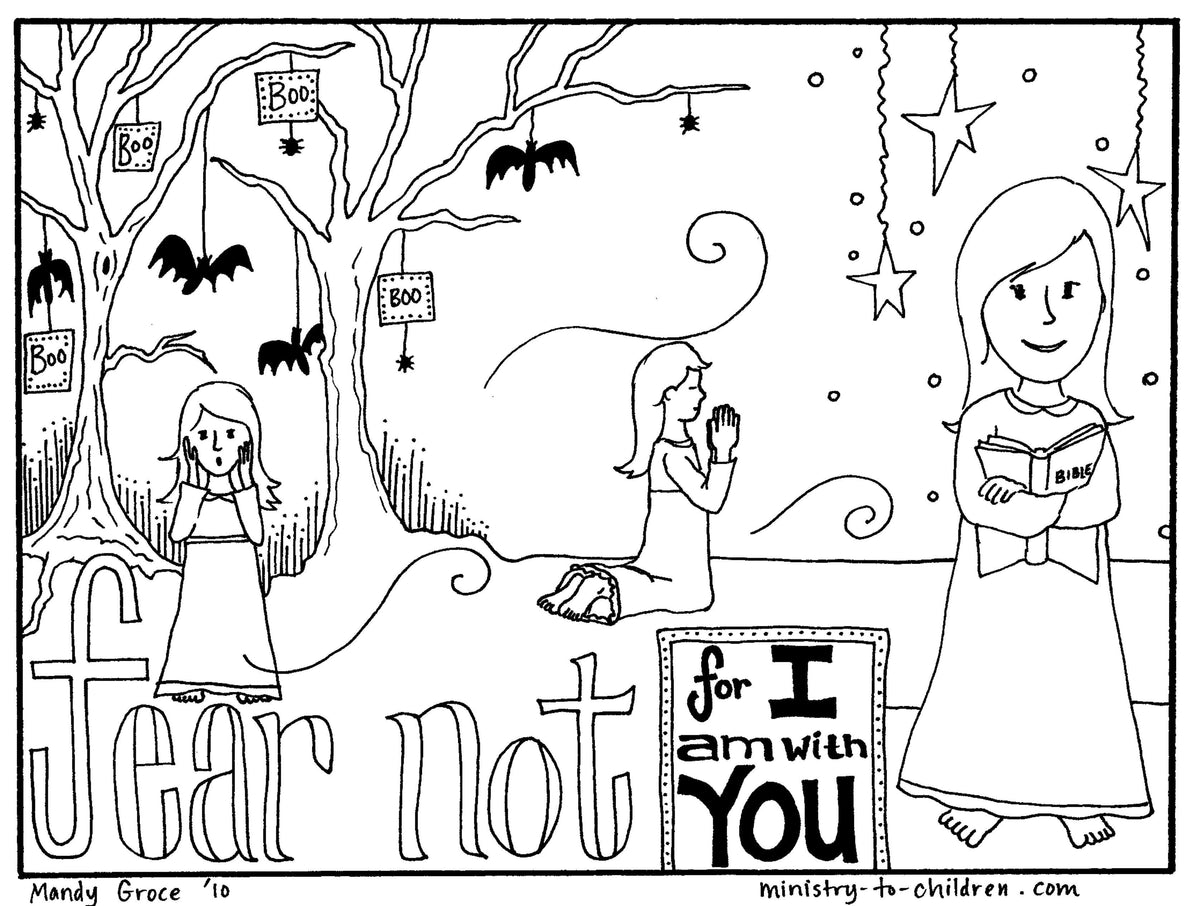 Do Not Fear Coloring Sheets (FREE) 4-Page PDF Download – The Sunday