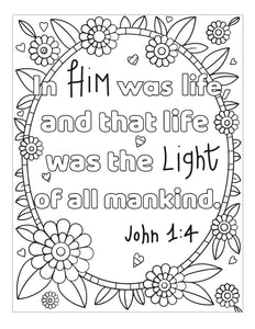 Bible Memory Verse Coloring Book (31 Pages) download only – Sunday ...