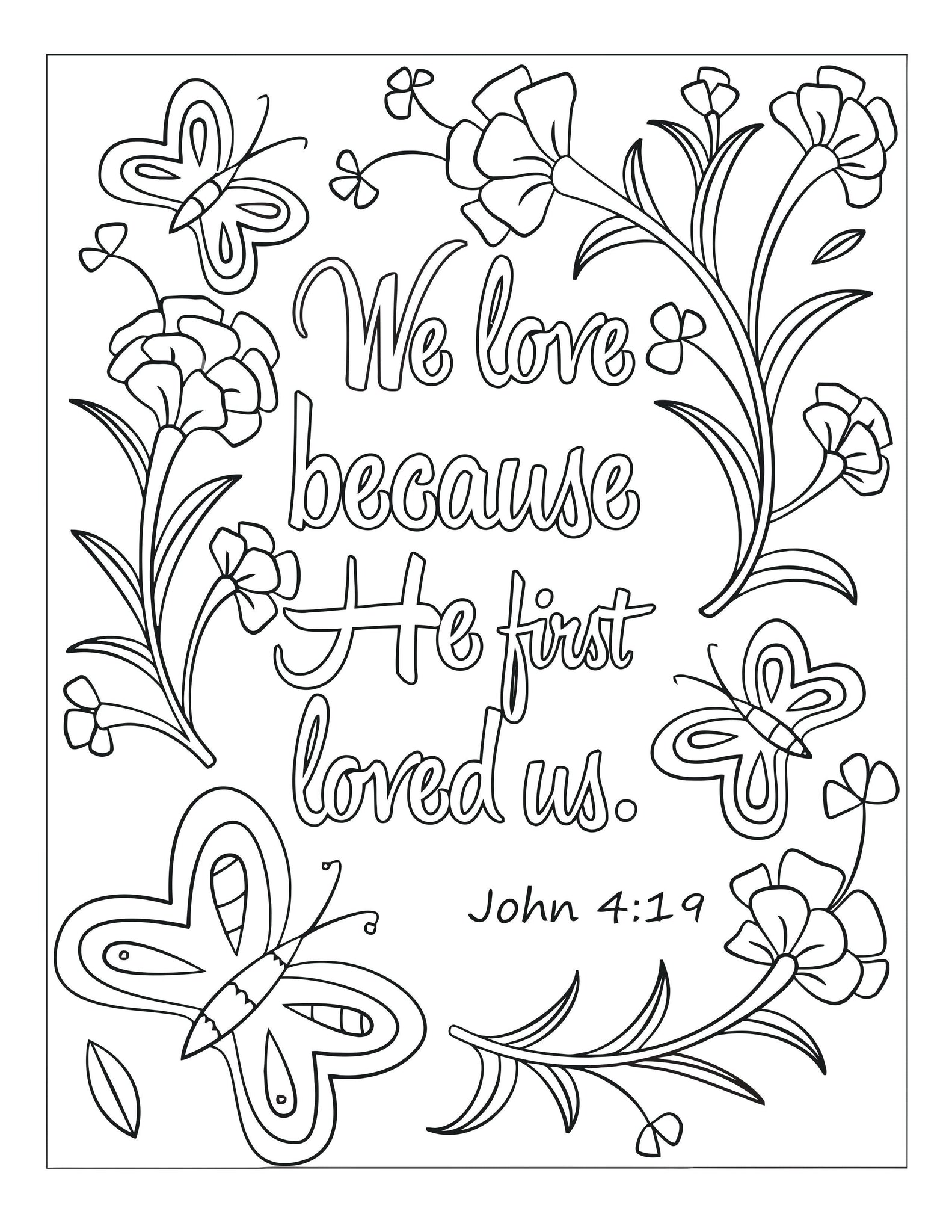 Bible Memory Verse Coloring Book (31 Pages) download only – Sunday ...