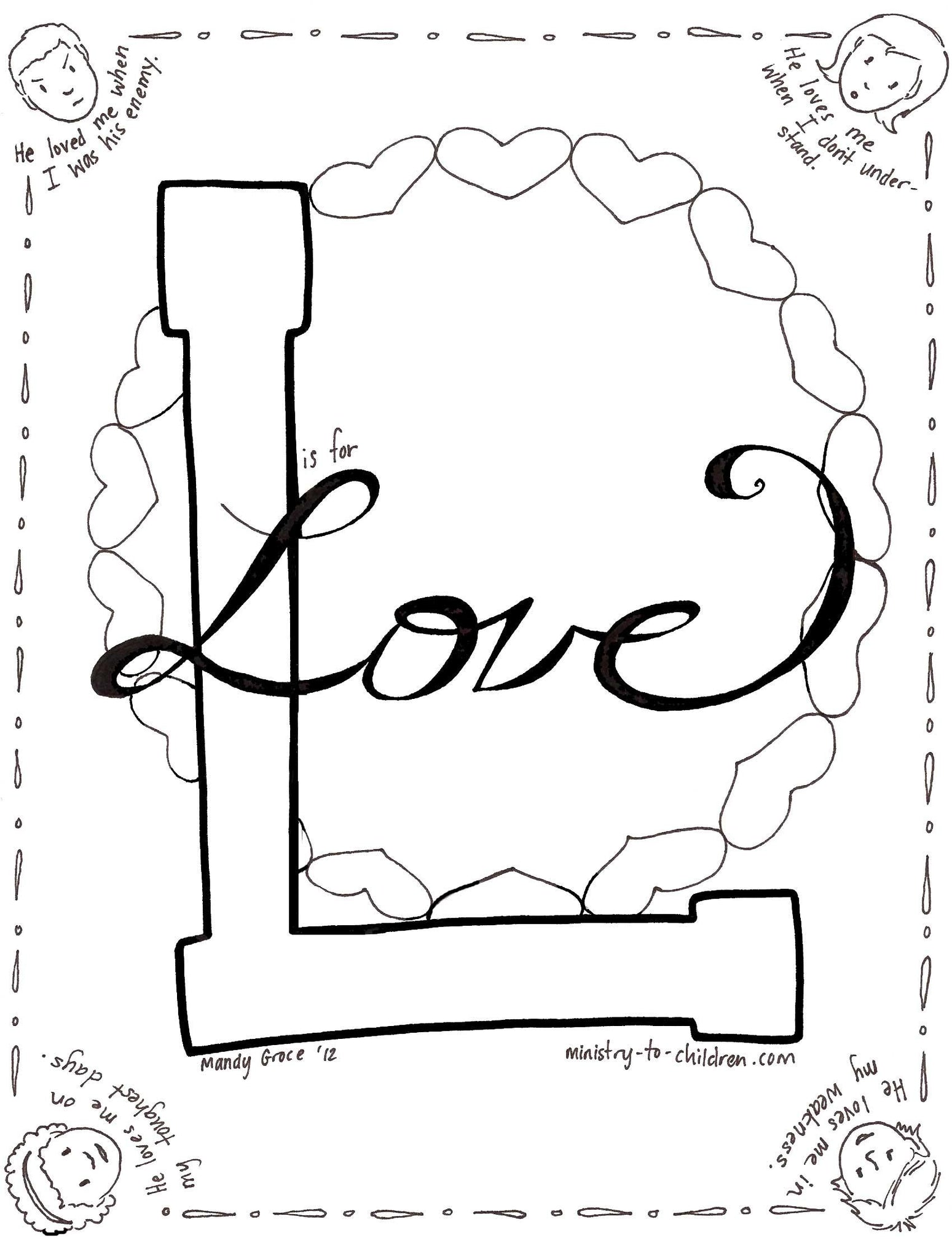 Bible Alphabet Coloring Pages (26 pages) download only – The Sunday