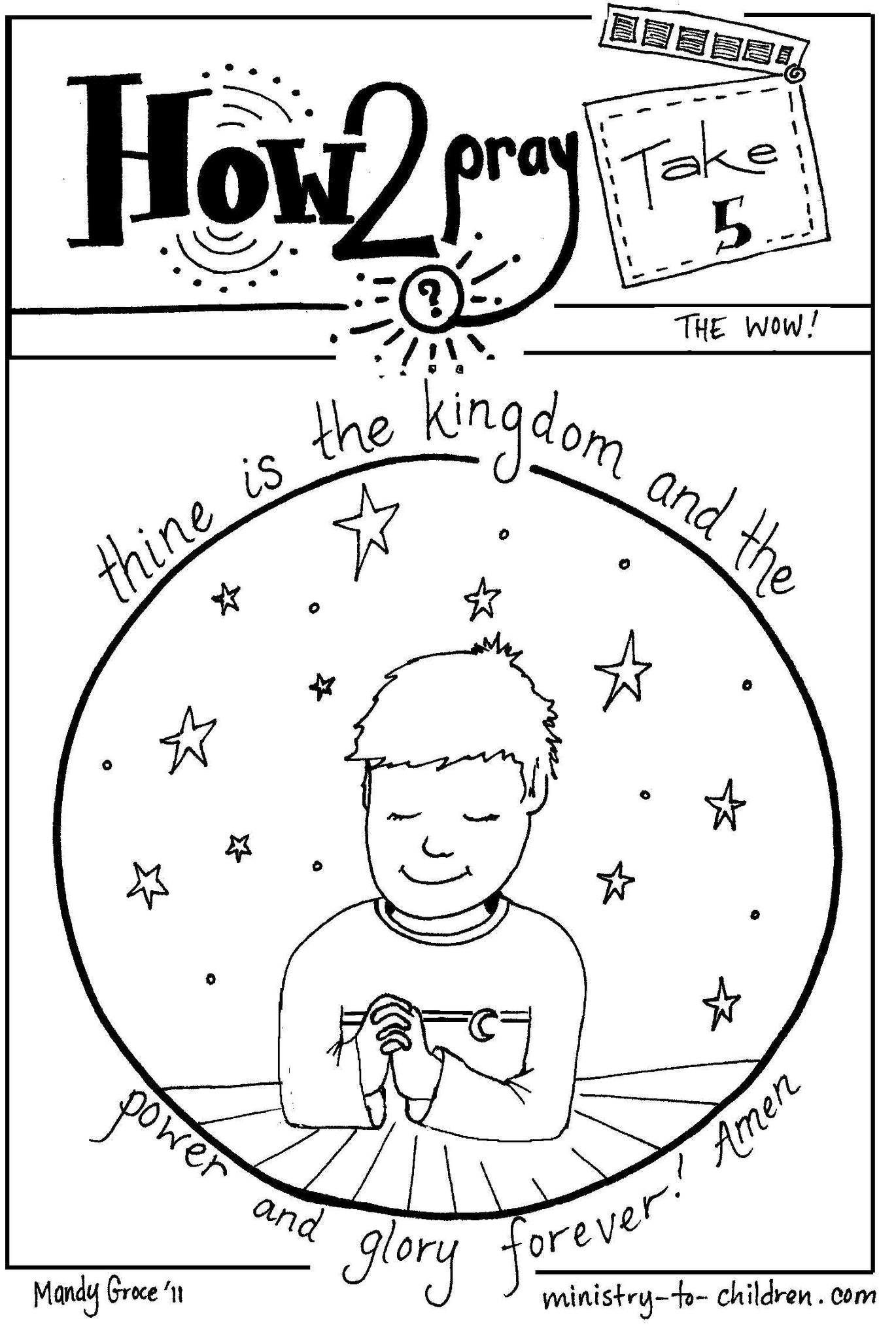 The Lord's Prayer Coloring Book for Kids (FREE) 5 Pages (download only