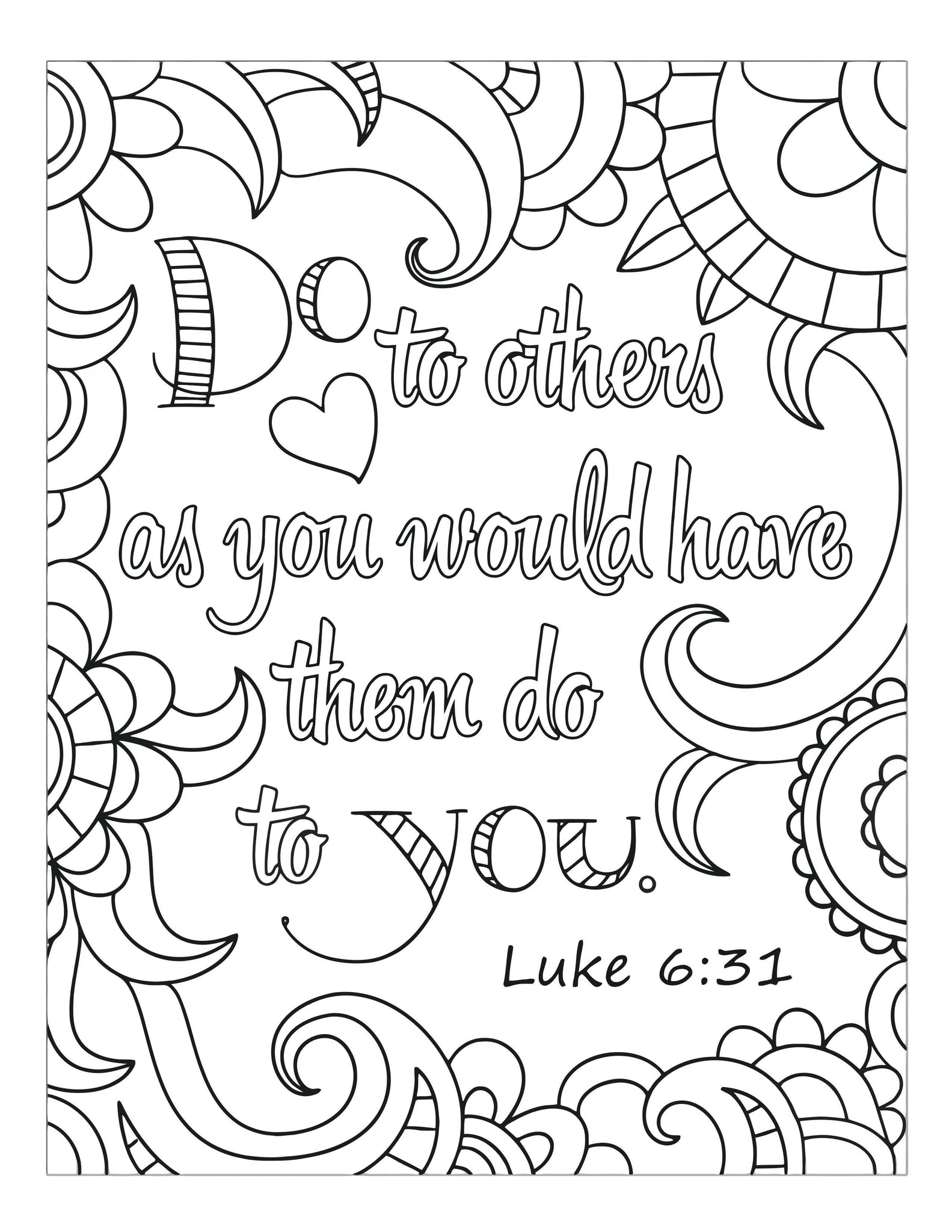 Bible Memory Verse Coloring Book (31 Pages) download only – Sunday ...