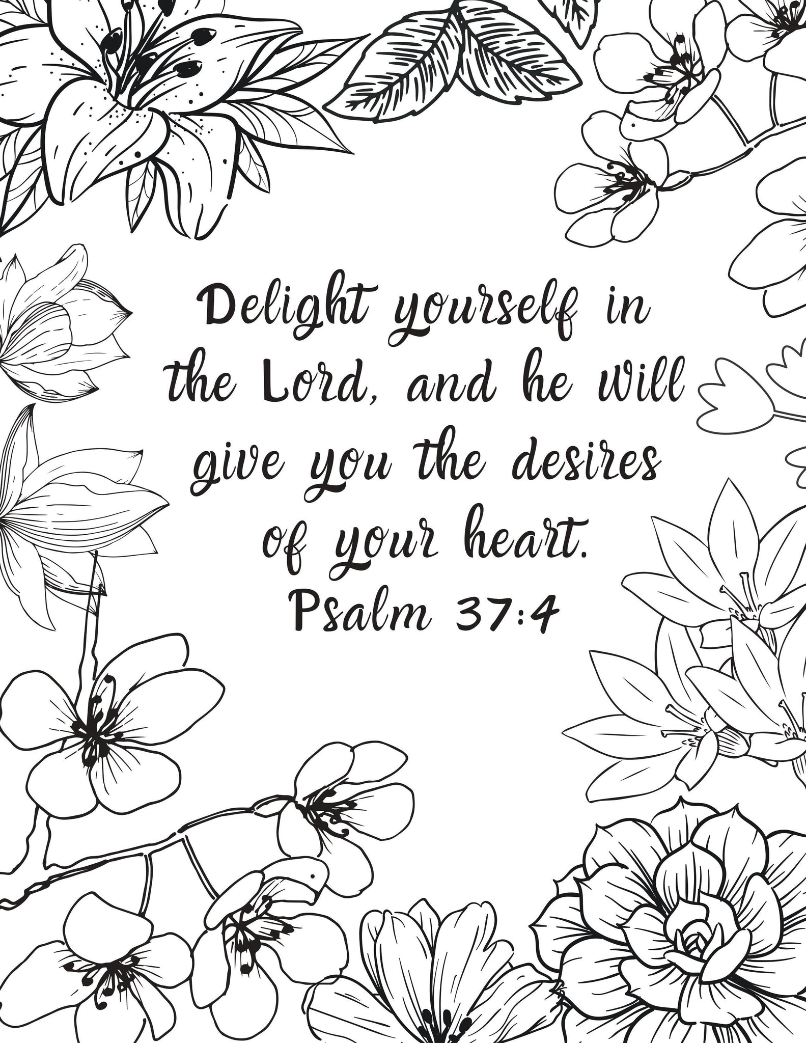 Bible Memory Verse Coloring Book (31 Pages) download only Sunday