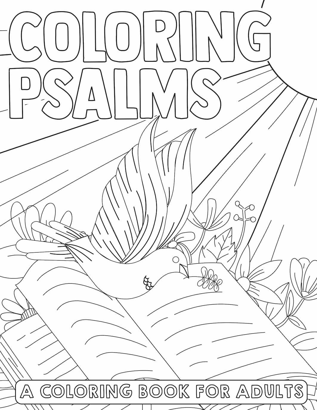 Coloring Psalms Pages Bible Children Ministry Psalm Kids Sheets Plasm ...