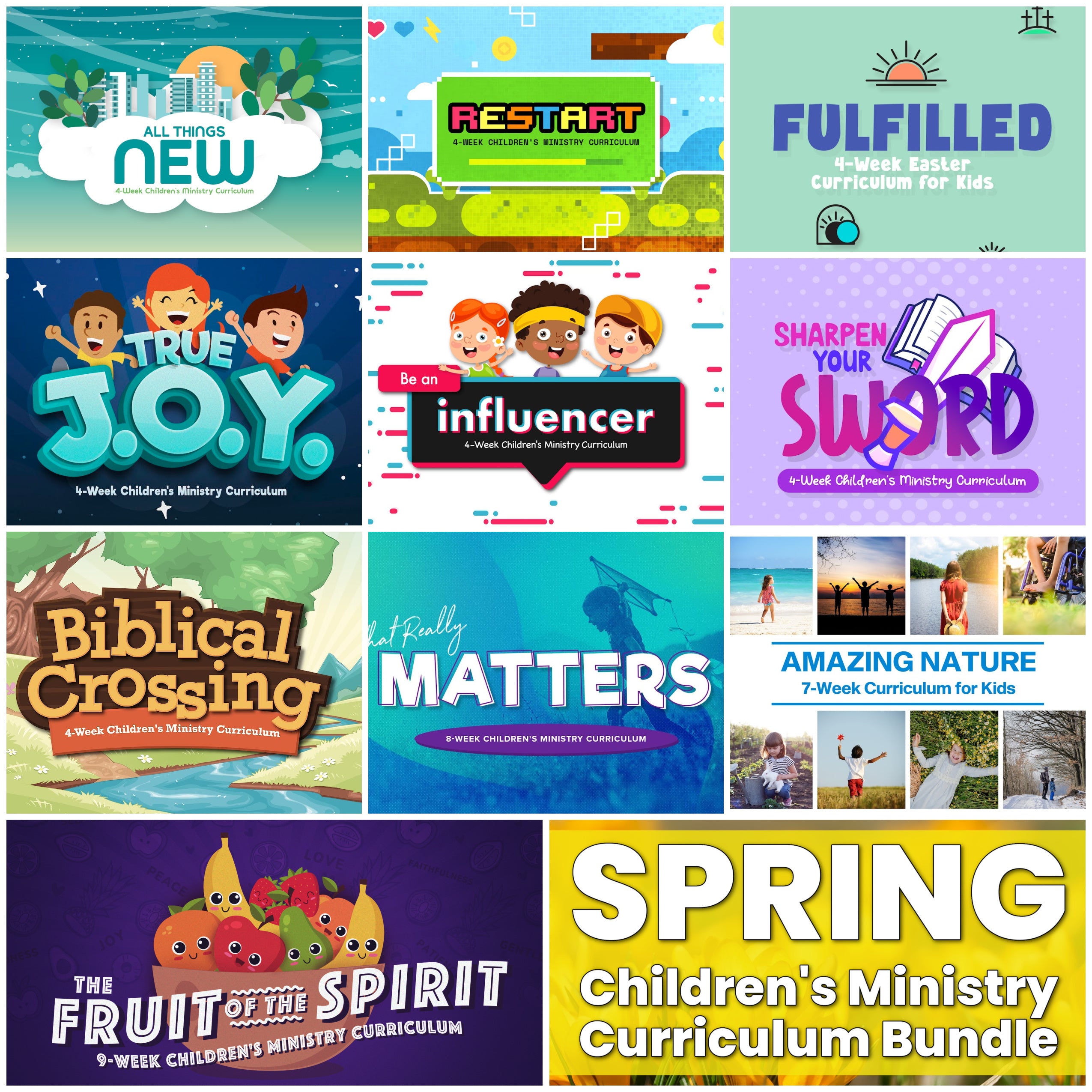 Image of NEW Spring 52-Week Children's Ministry Curriculum Bundle