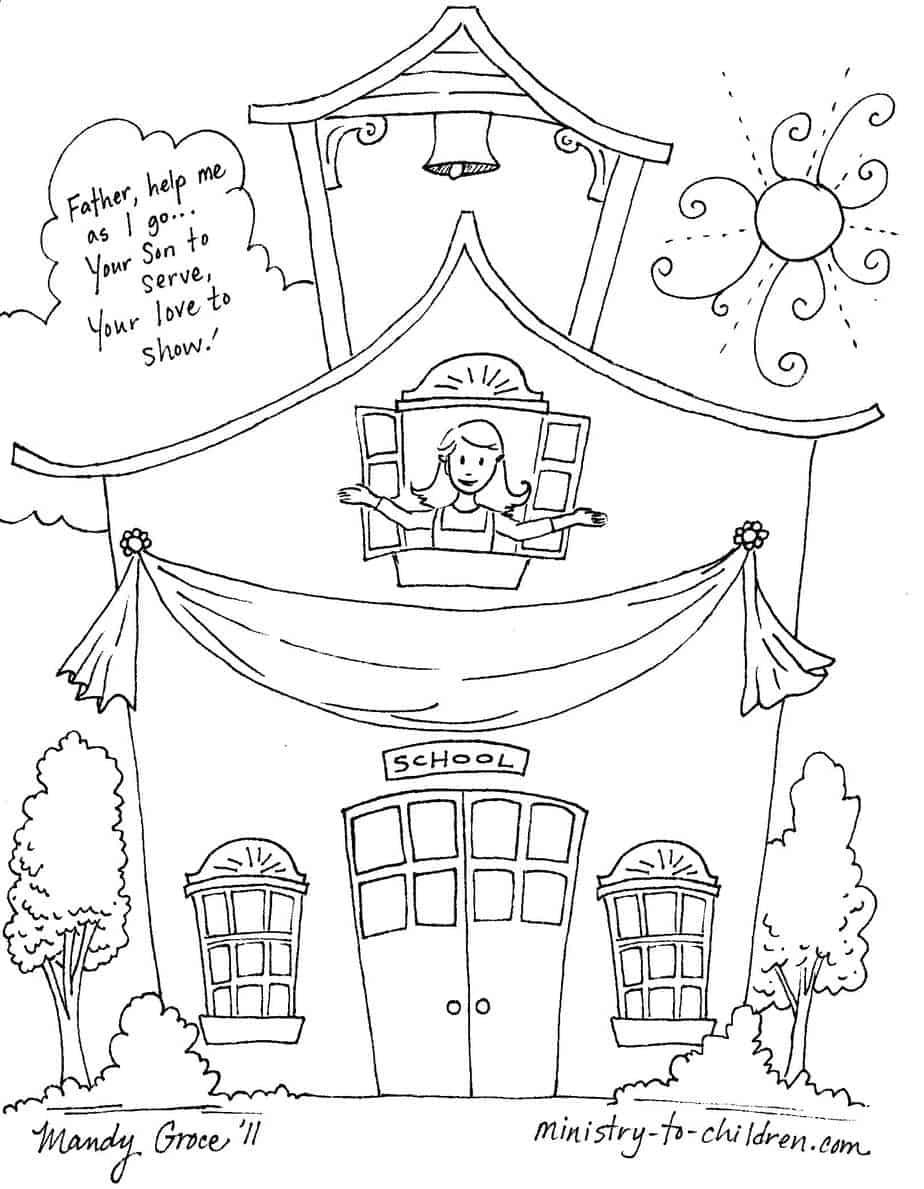 last day school coloring pages