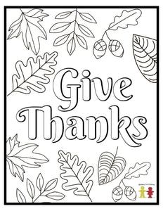 thanksgiving coloring pages free 8page pdf download