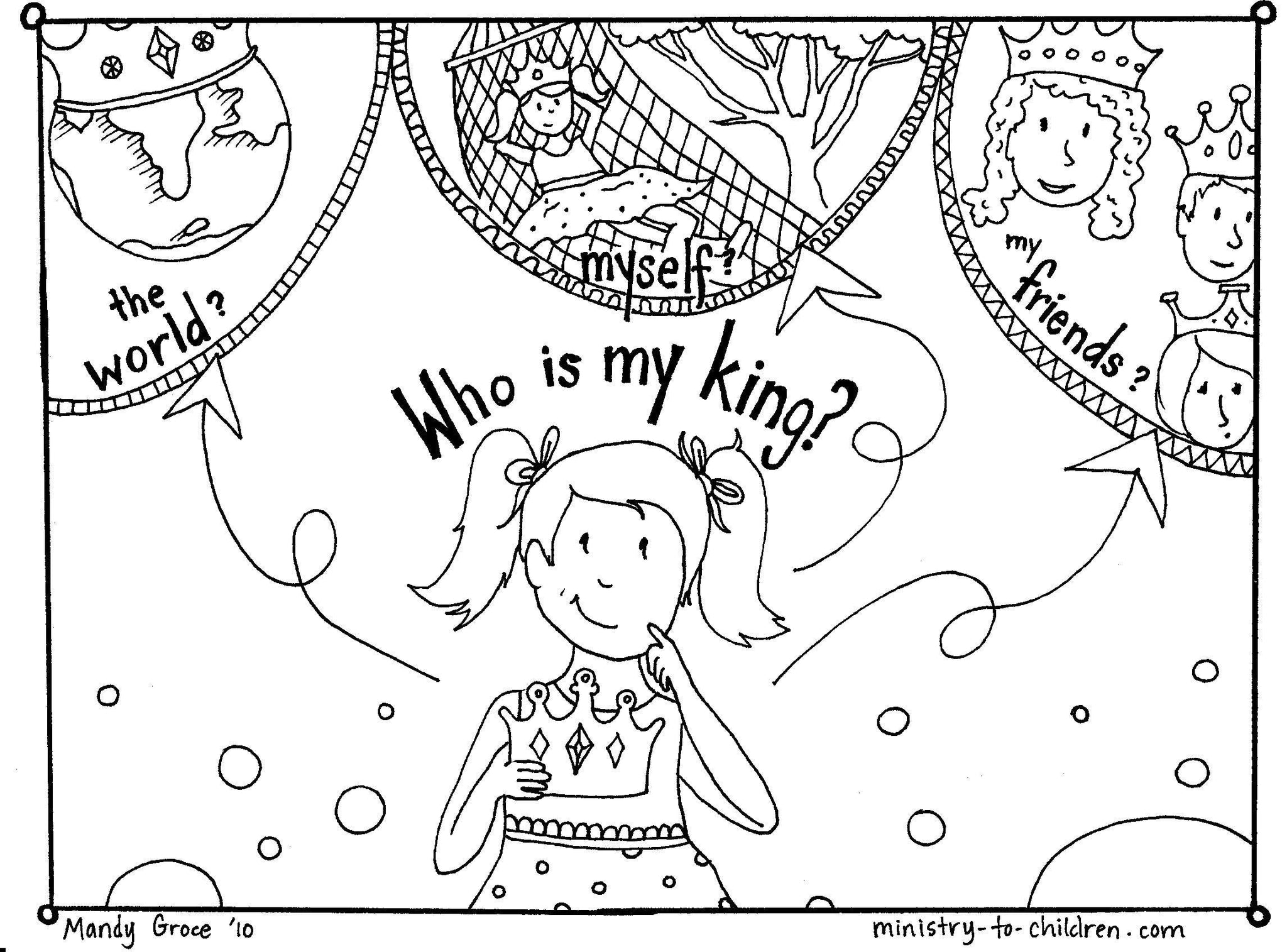 Jesus is my King: 5-Page Coloring Book (FREE) download only – The