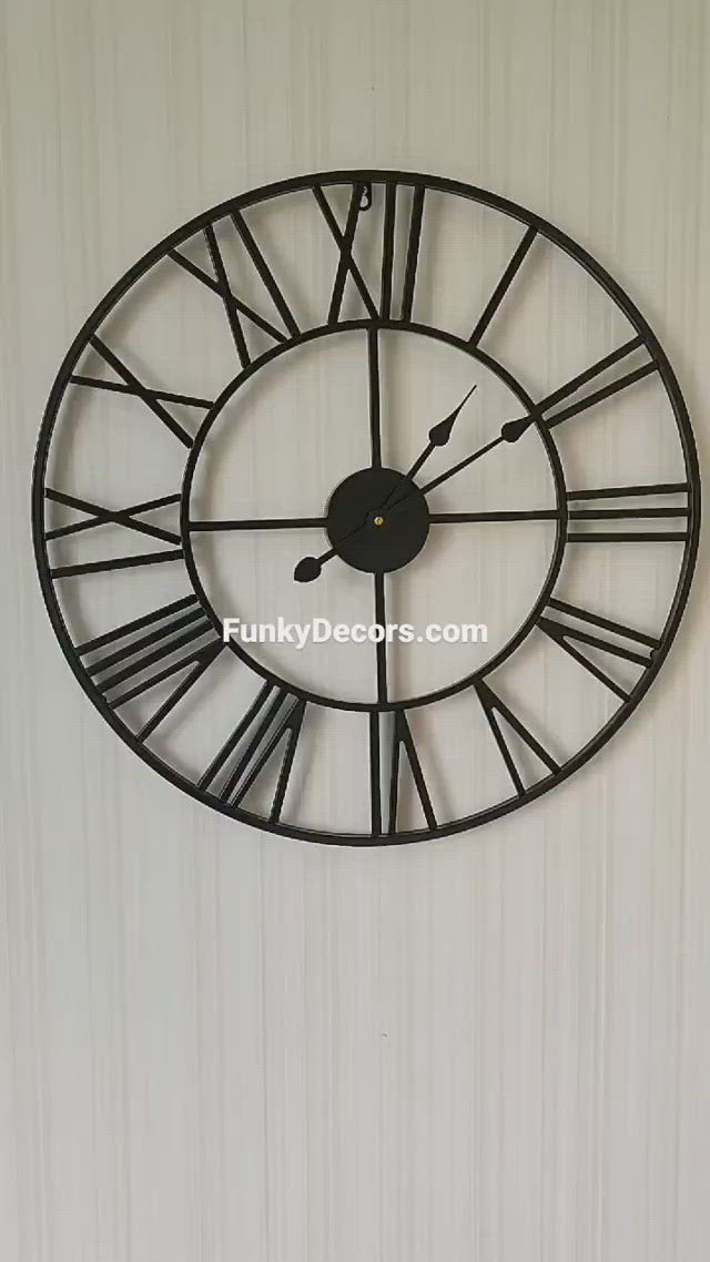 Black Clock Homemade Sex Videos - FunkyTradition Minimal Design Metal Wall Clock, Wall Watch, Wall DÃ©cor â€“  FunkyDecors