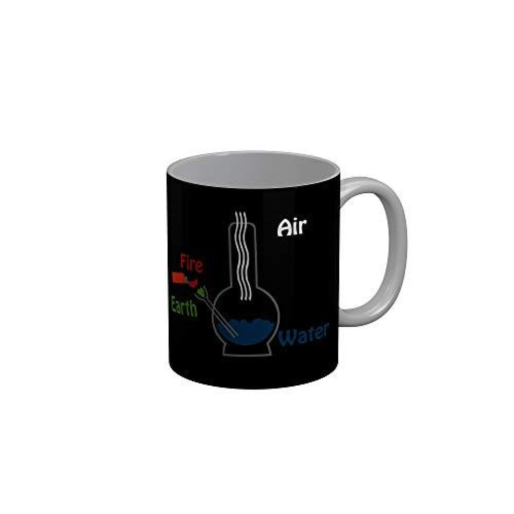 Funkydecors Chemical Solution Black Quotes Ceramic Coffee Mug 350 Ml Mugs