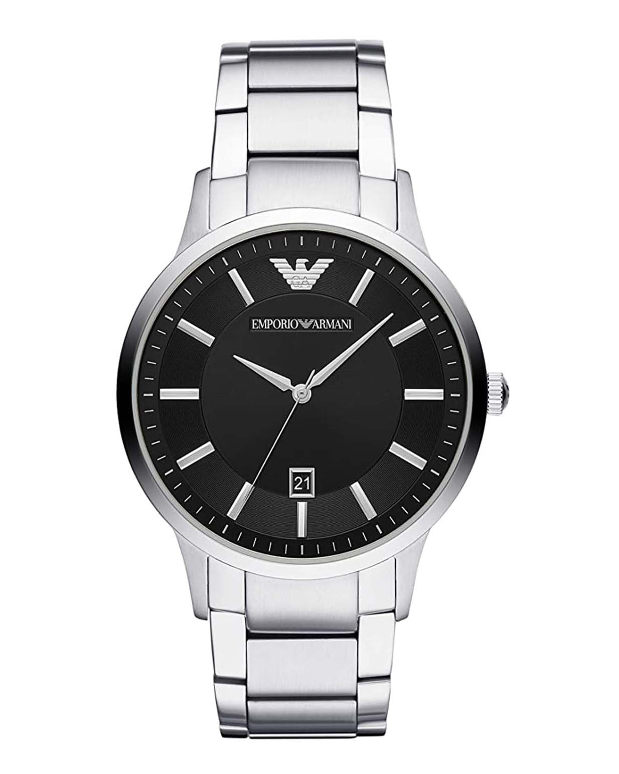 Emporio Armani Black Dial Gents Bracelet Watch AR11181 | Knight Jewellers