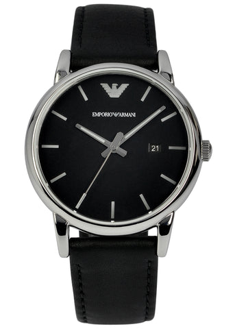 Emporio Armani Classic Leather Strap Gents Watch - AR1692 | Knight Jewellers