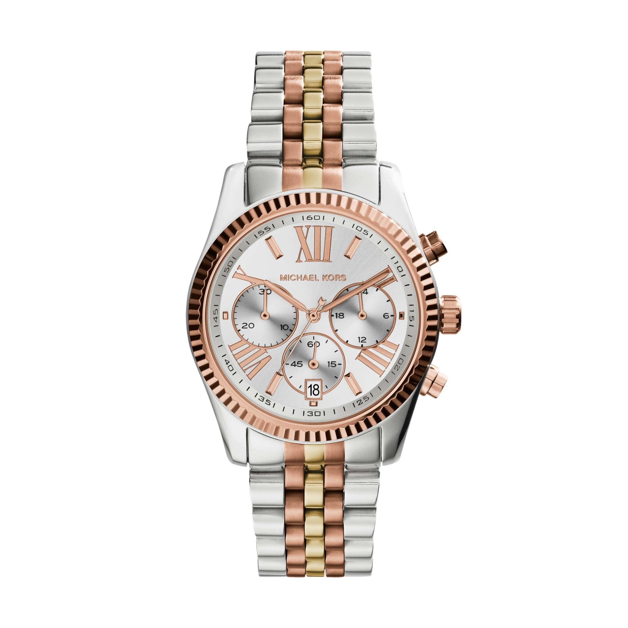 Michael Kors Tri-Toned Lexington Woman's Watch - MK5735 | Knight Jewellers