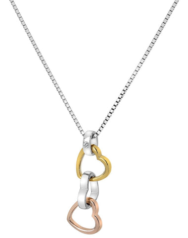 hot diamonds gold necklace