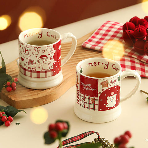 CHRISTMAS PATCHWORK MUG