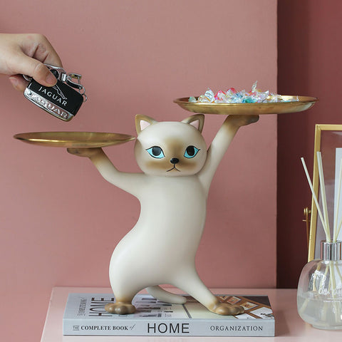 ENCHANTING CAT TRAY ORNAMENT