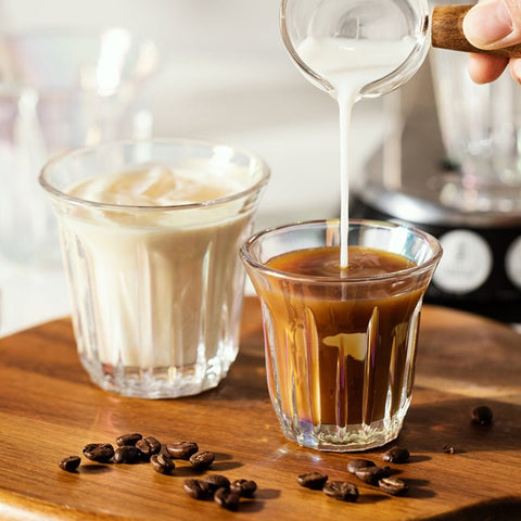 LATTE COFFEE GLASS CUP