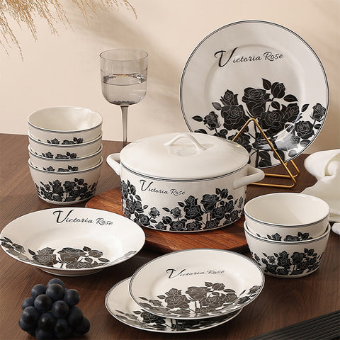 RETRO VICTORIA ROSE TABLEWARE