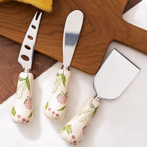 STAINLESS STEEL BUTTER SPATULA WITH CERAMIC HANDLE