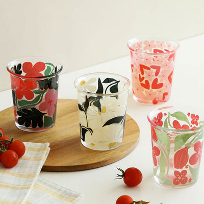 Flower Glass Cup Set - HGHOM