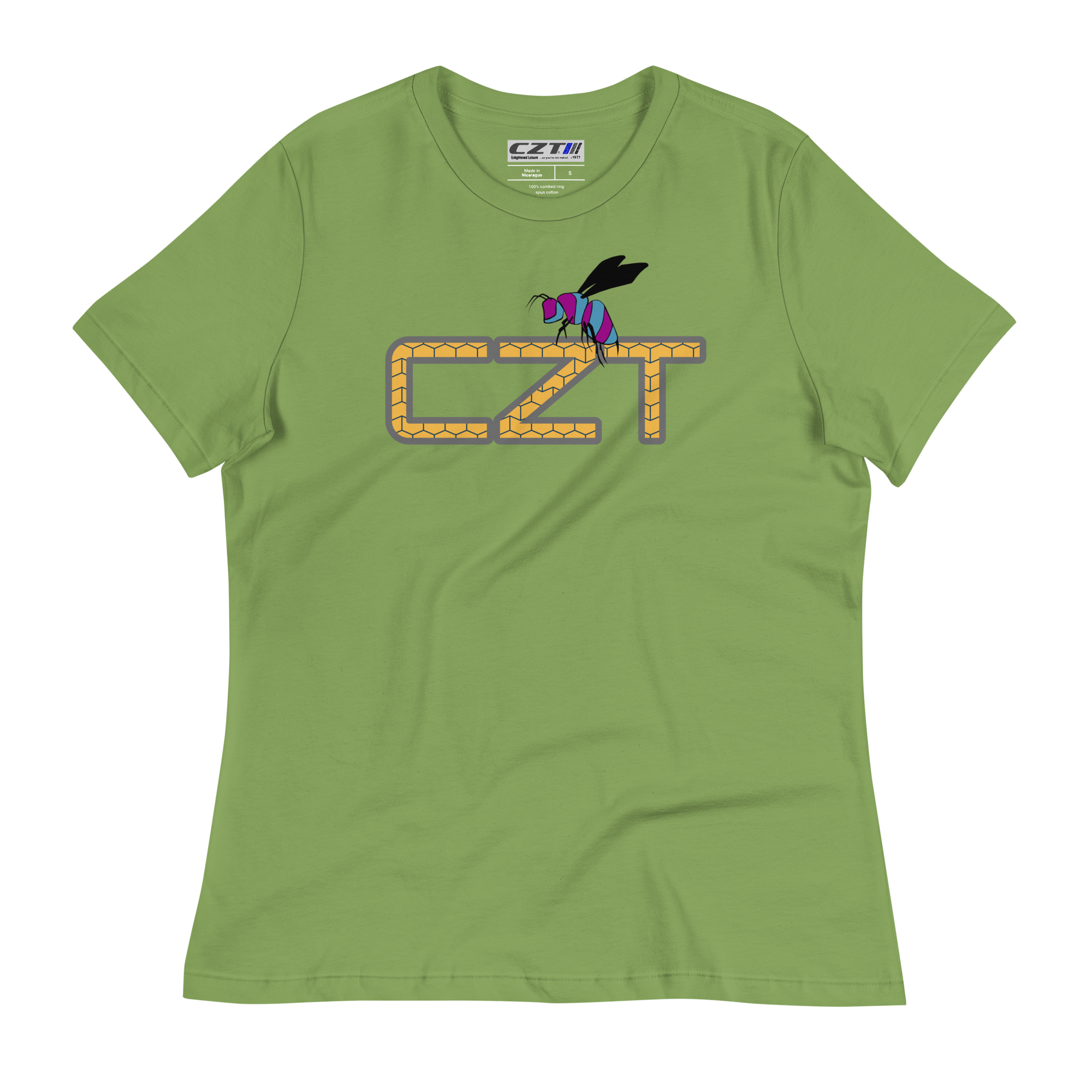 CZT BEE Honeycomb Relaxed Fit Women's Tee